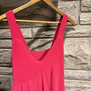 Simply midi pink stretch a-line dress. Size M